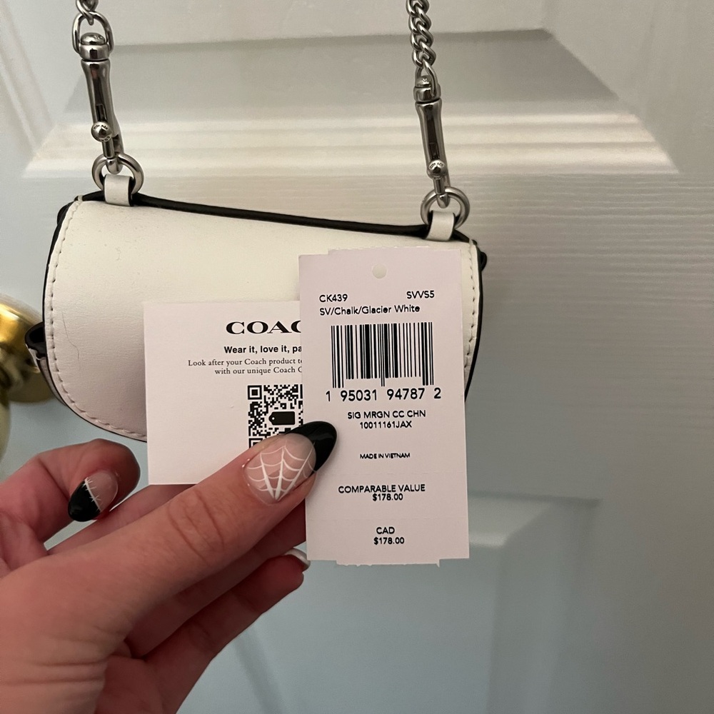 Coach Cream Mini Leather Bag - Picture 4 of 4